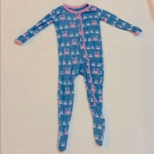 Kickee Pants ruffled footie